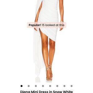 Never worn White One-Shoulder revolve Mini Dress